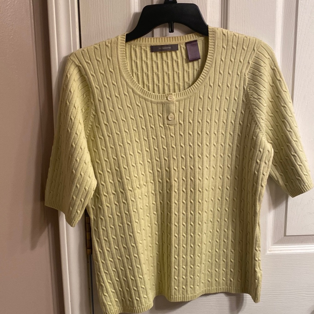 Liz Claiborne short sleeve sweater
